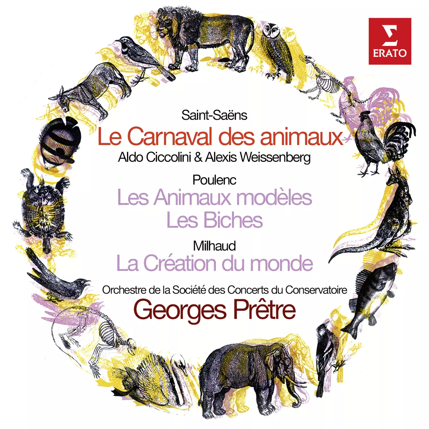 Saint-Saëns: Le carnaval des animaux, Poulenc: Les animaux modèles, Milhaud: La création du monde