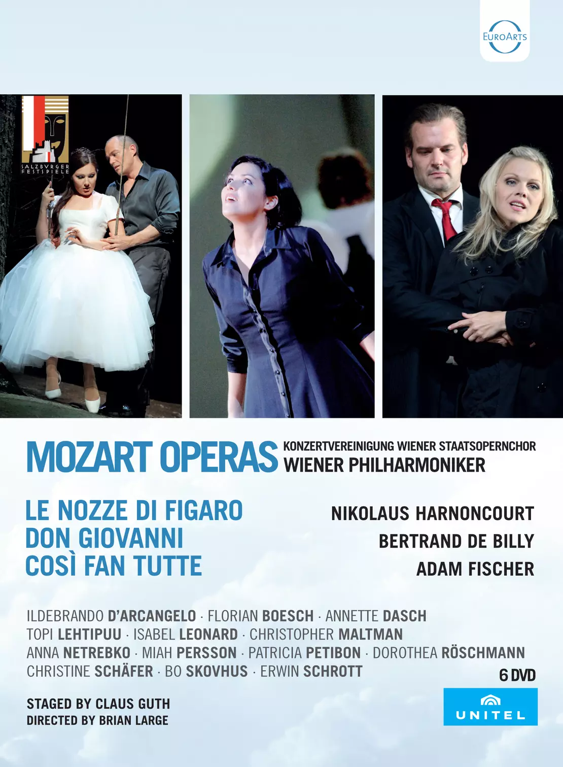 Mozart - Da Ponte Operas: Così fan tutte, Don Giovanni, Le nozze di Figaro