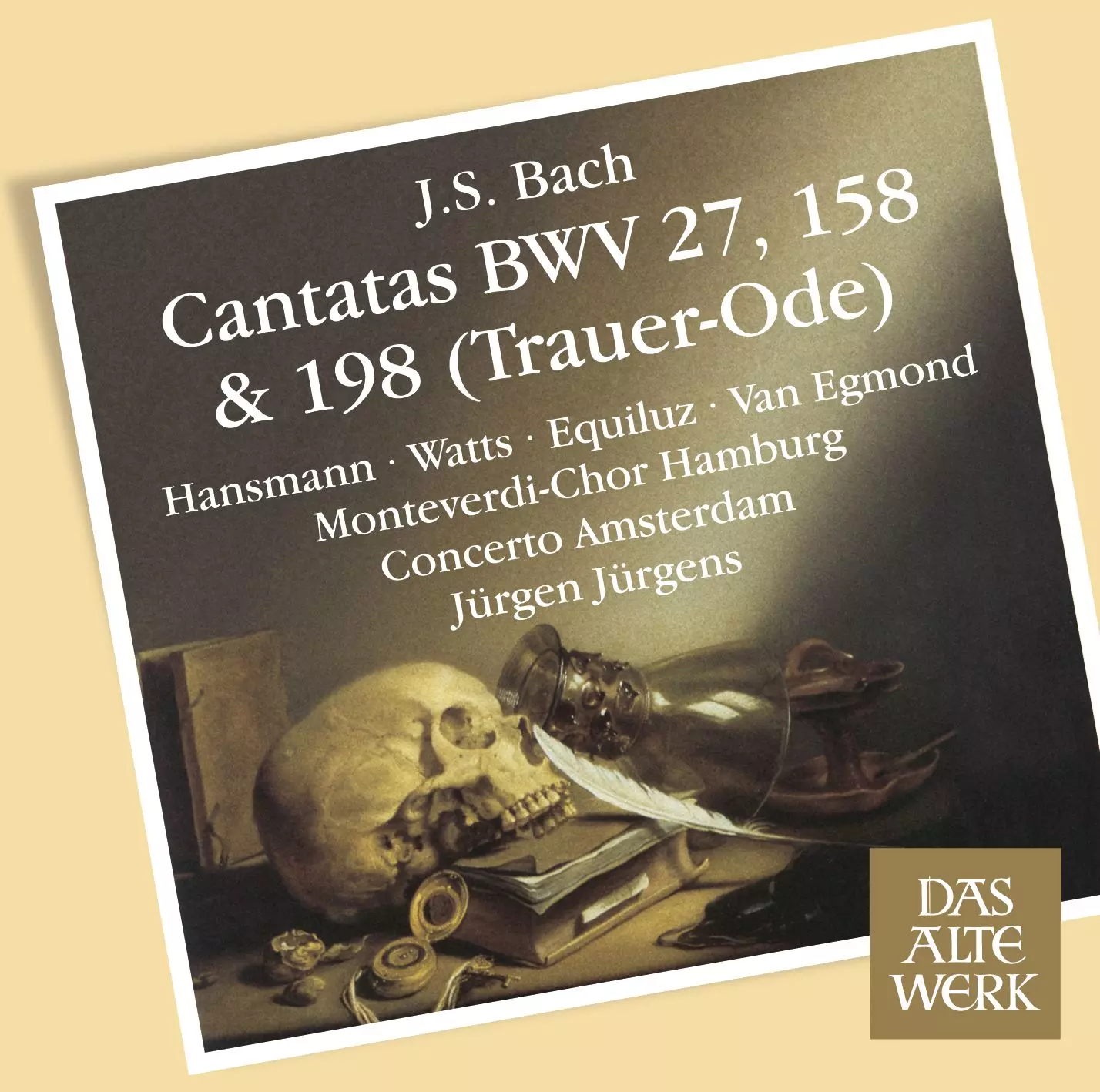 Bach: Cantatas Nos 198, 'Funeral Ode', 158 & 27