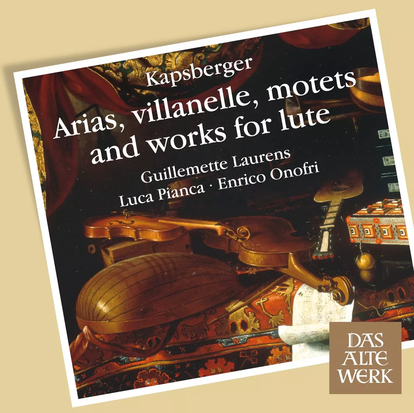 Arias, villanelle, motets and works for lute