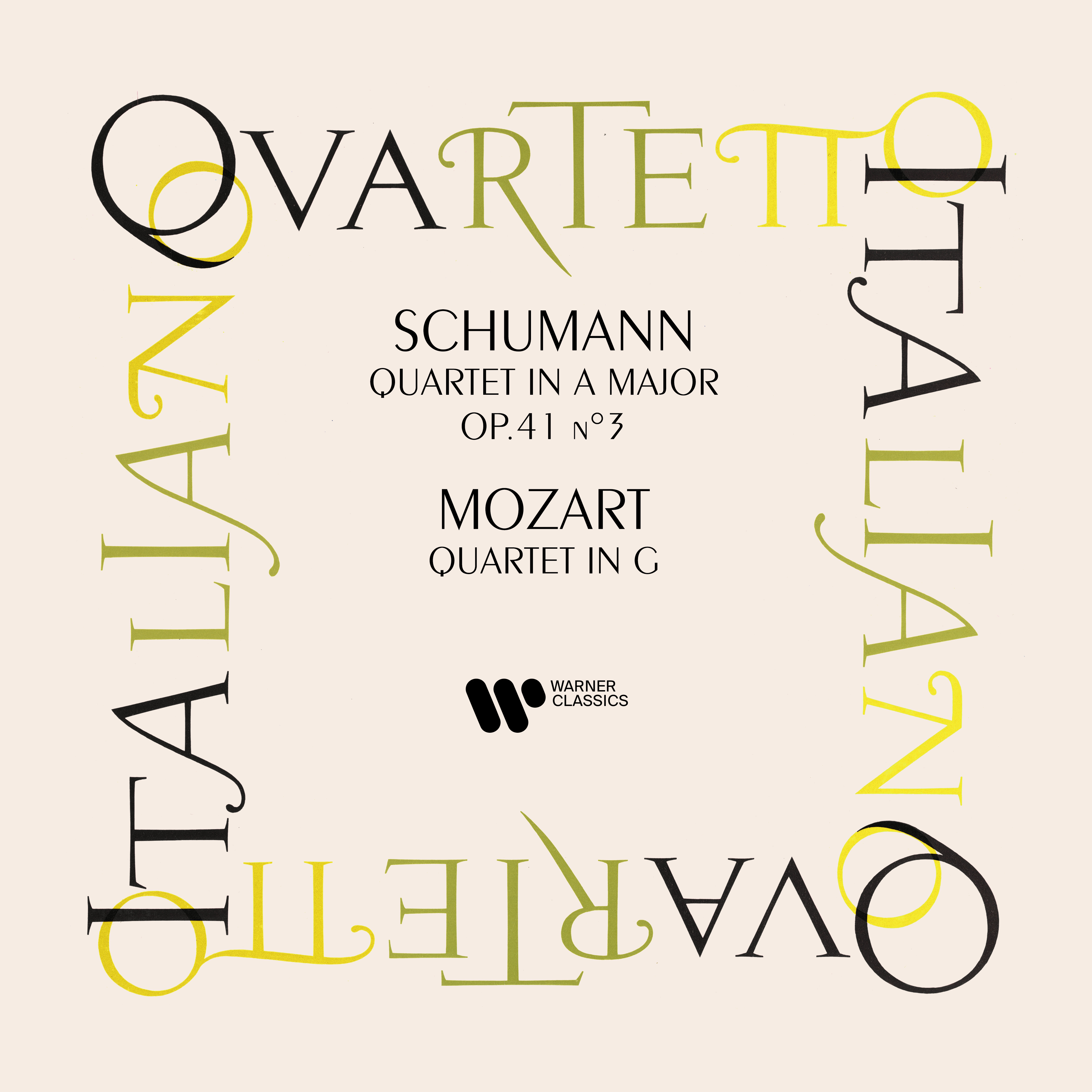 Schumann String Quartet No. 3 Mozart String Quartet No. 3 Warner