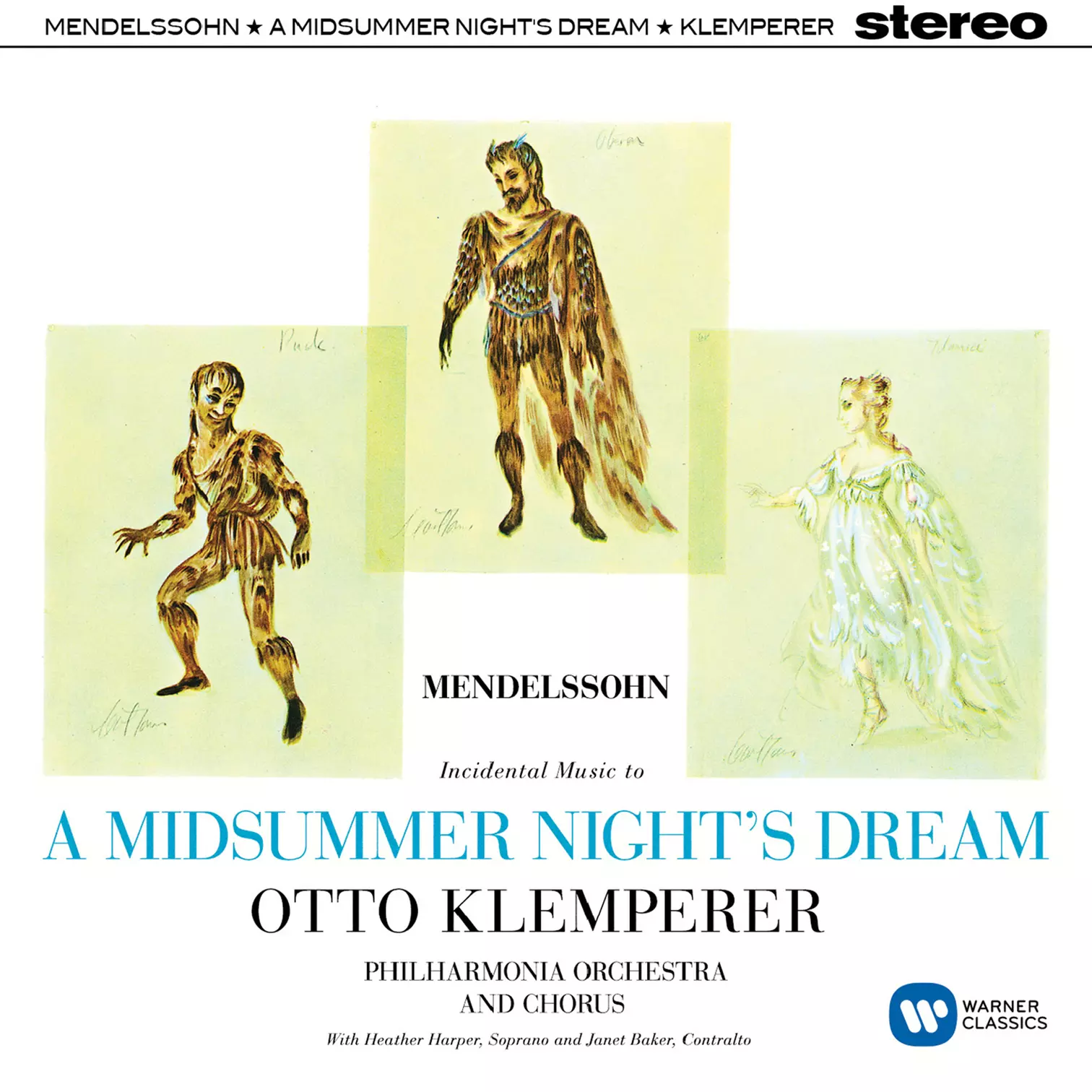 英LP Otto Klemperer, The Philharmonia Orchestra Mendelssohn A Midsummer Nights Dream Incidental Music SXLP30196 EMI /00260 Mendelssohn: A Midsummer Night's Dream | Warner Classics