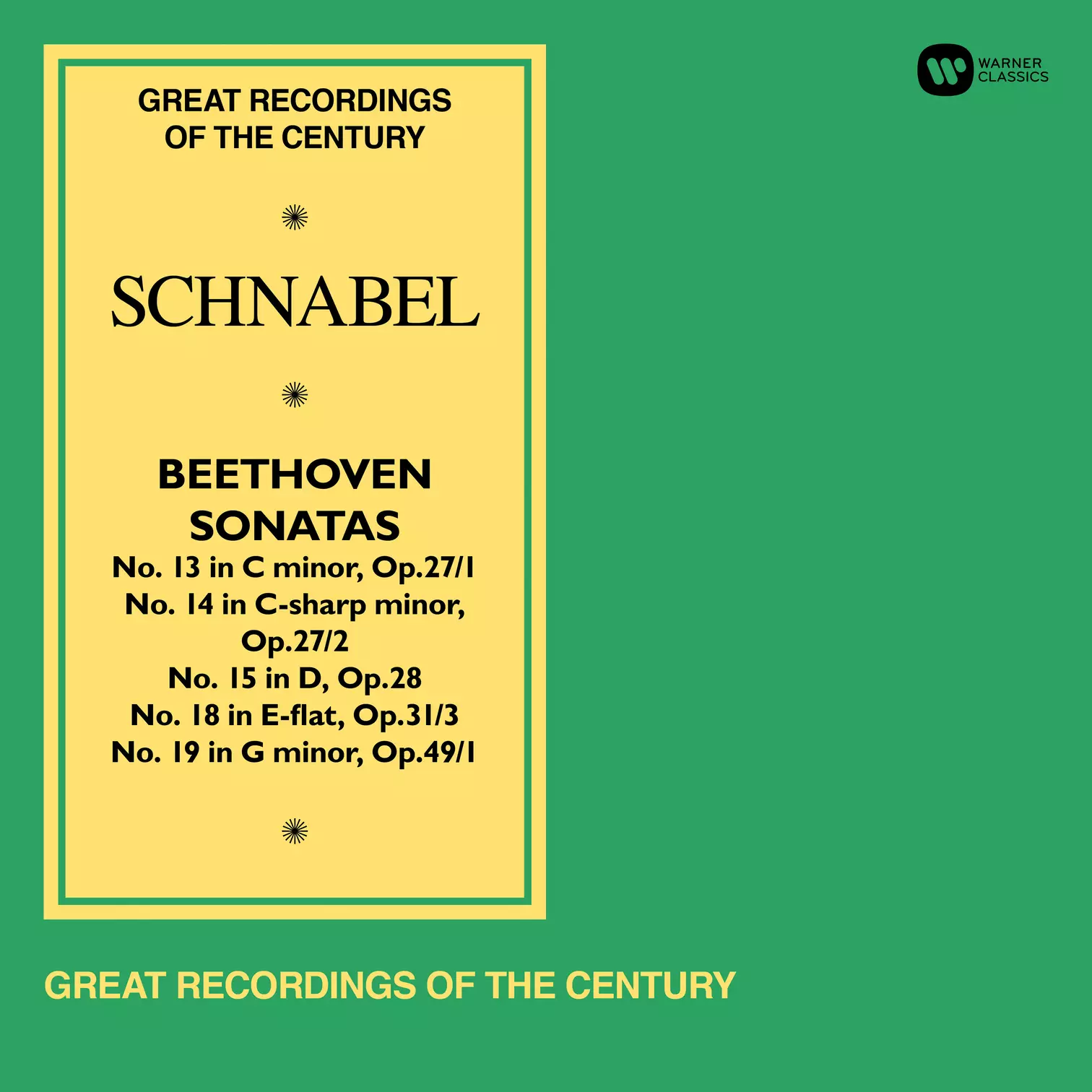 Beethoven: Piano Sonatas Nos 13, 14 "Moonlight", 15, 18 "The Hunt" & 19