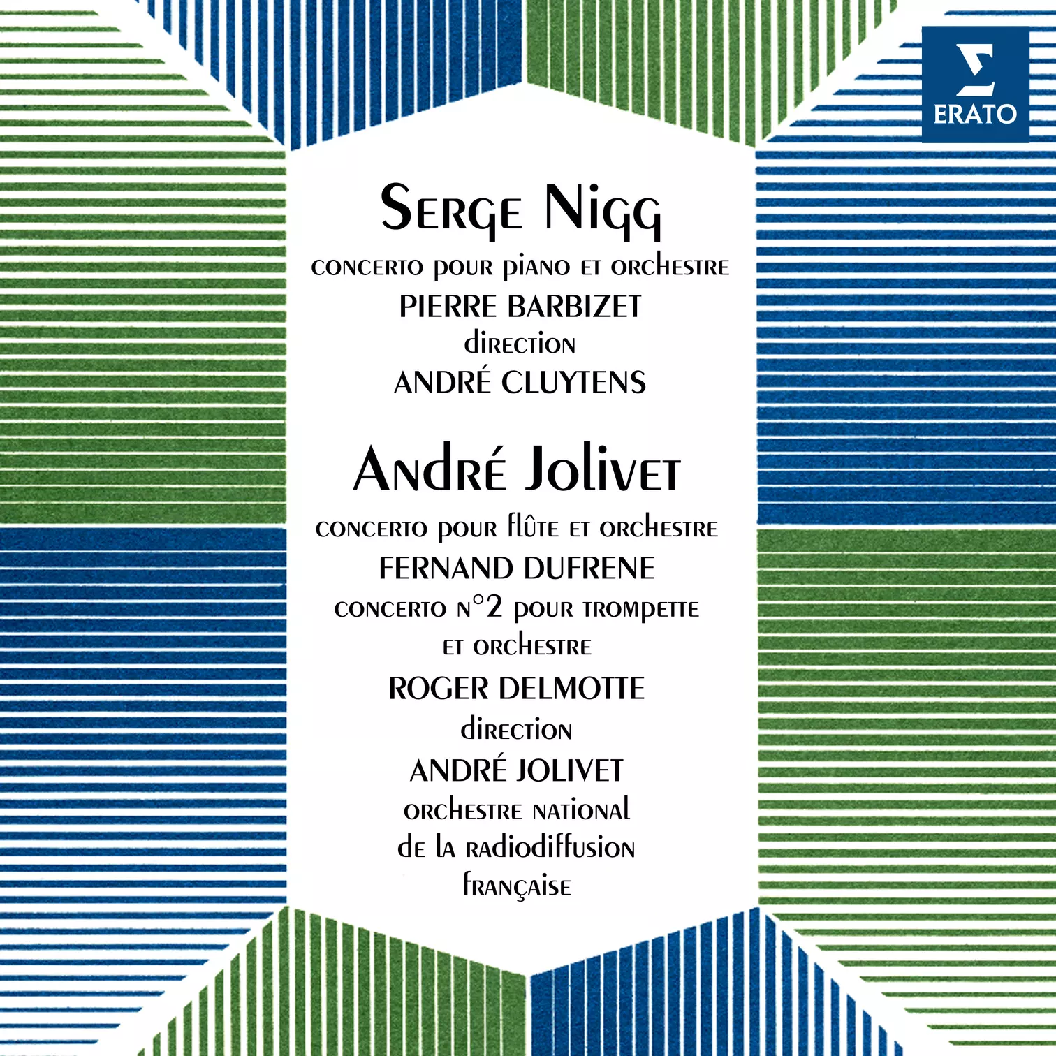 Nigg: Concerto pour piano - Jolivet: Concerto pour flûte & Concerto pour trompette No. 2