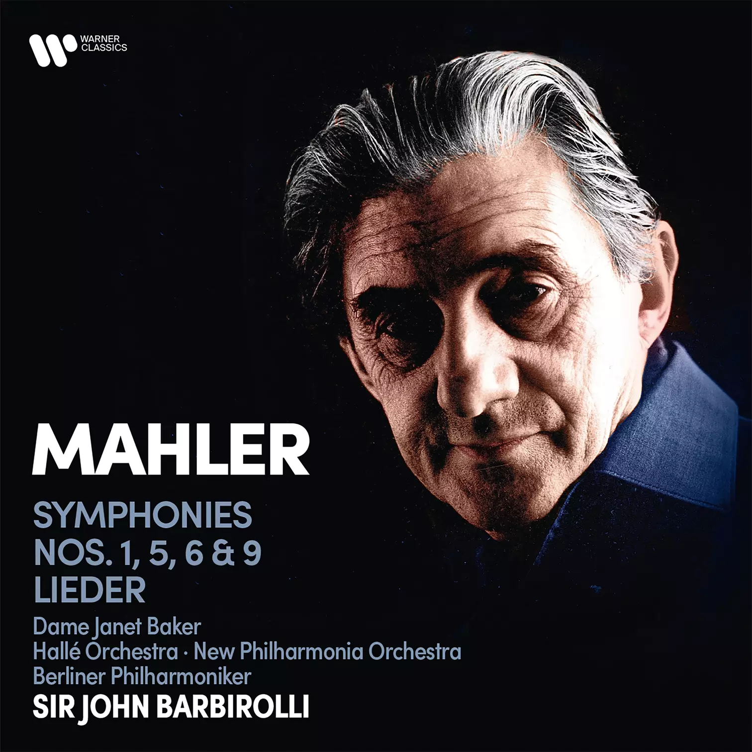 Sir John Barbirolli, Dame Janet Baker Mahler: Symphonies Nos. 1, 5, 6, 9, Lieder (5CD)