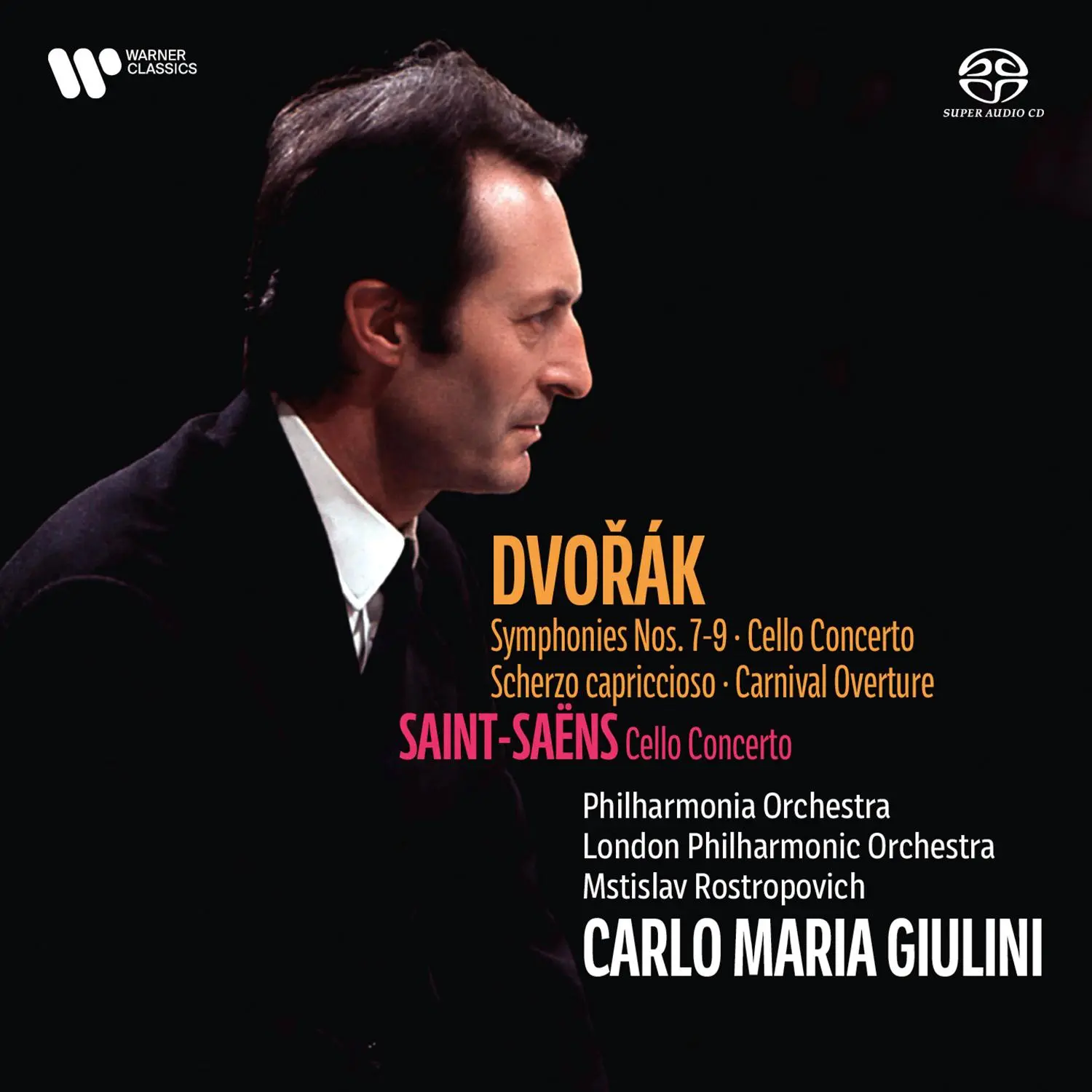 Dvorak: Symphonies 7-9, Cello Concerto/Saint-Saëns: Cello Concerto (4 Hybrid SACD)