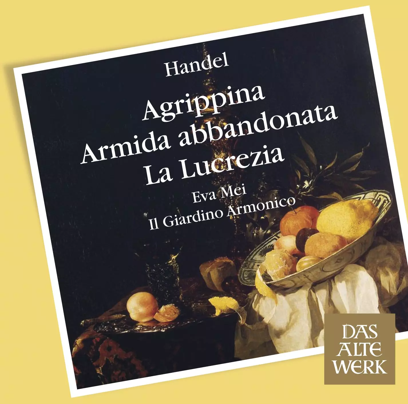 Händel: Arias & Recits from Agrippina, Armida & Lucrezia Primary tabs